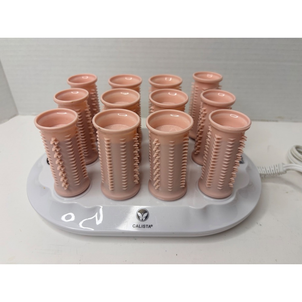 Calista Tools Ion Hot Rollers Pink 12 Piece Set with Clips Model CL-014S - Picture 4 of 8